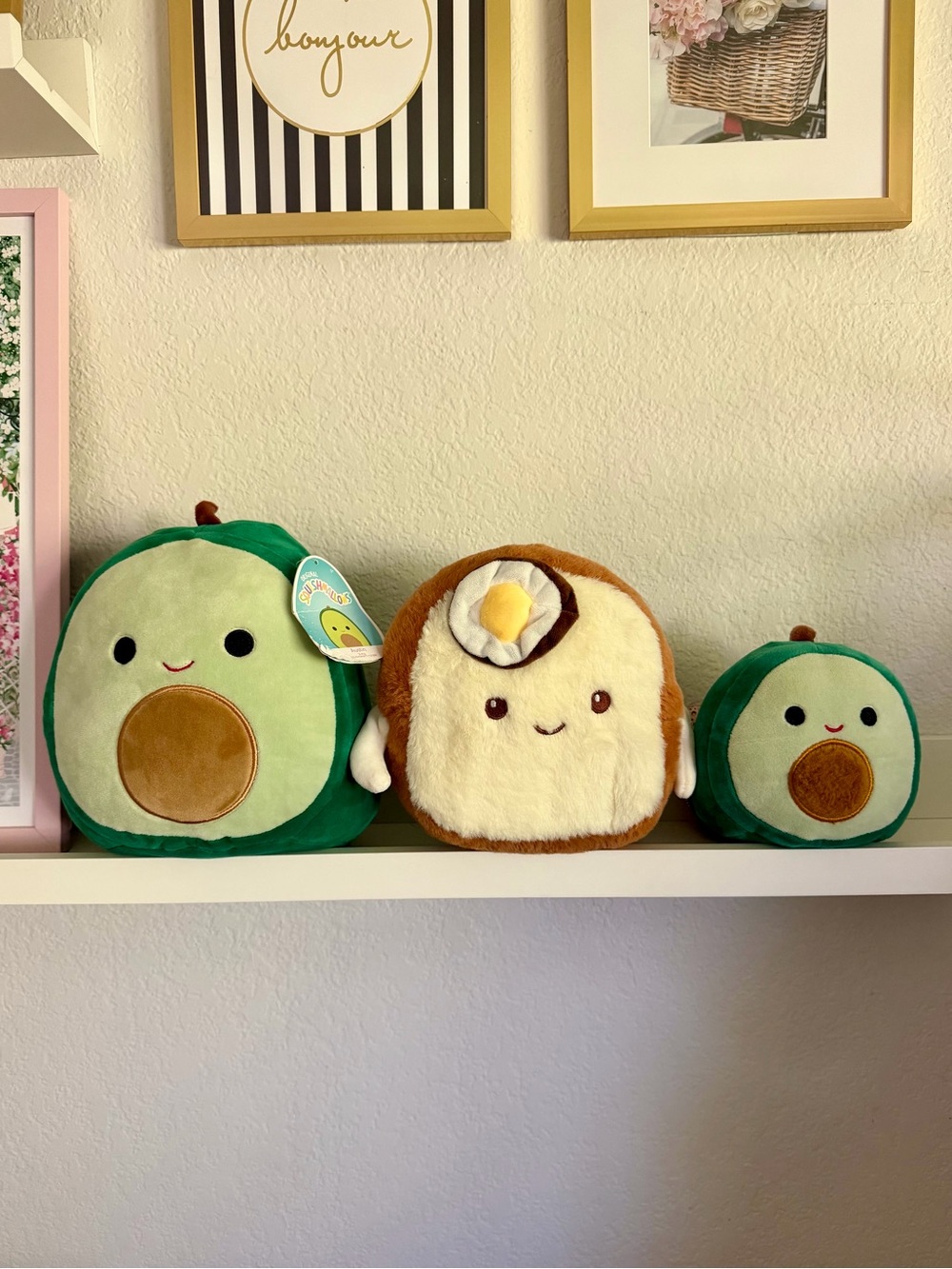 Set of 3 Avocado & Toasty Plush Set